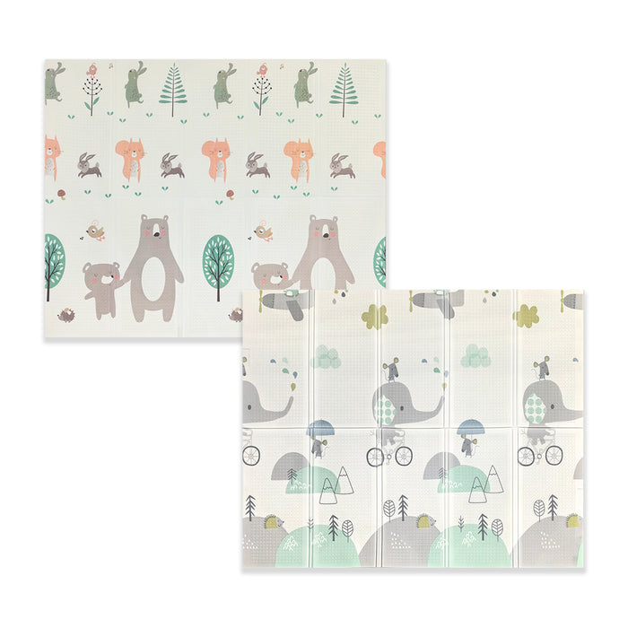 Maxi Tappeto Gioco Bambini Pieghevole Double Face