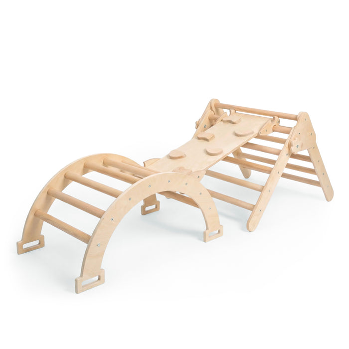 Maxi Set 3 Pieces Pikler Triangle + Ramp + Arch