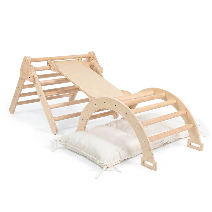 Maxi Set 3 Pieces Pikler Triangle + Ramp + Arch