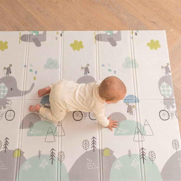 Maxi Tappeto Gioco Bambini Pieghevole Double Face
