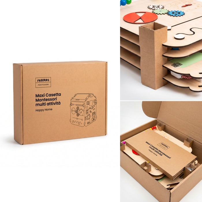 Maxi Casetta Montessori Multi Attività Happy Home