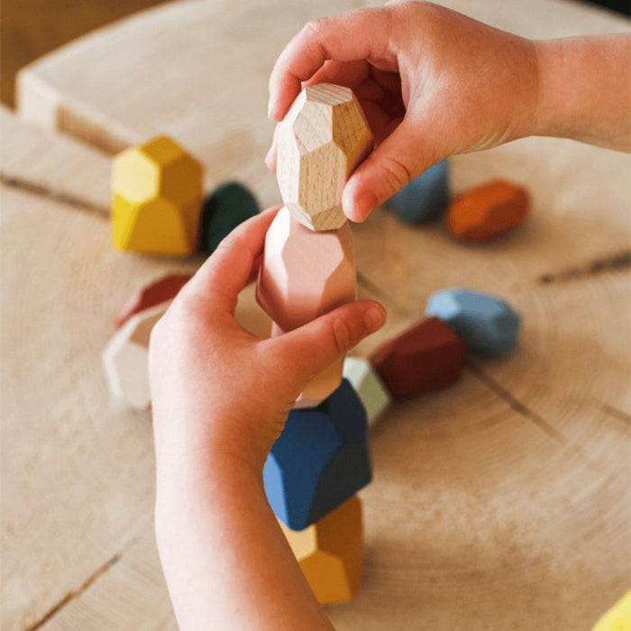 Pietre Da Accatastare in Legno Safari - FREEKIDS MONTESSORI