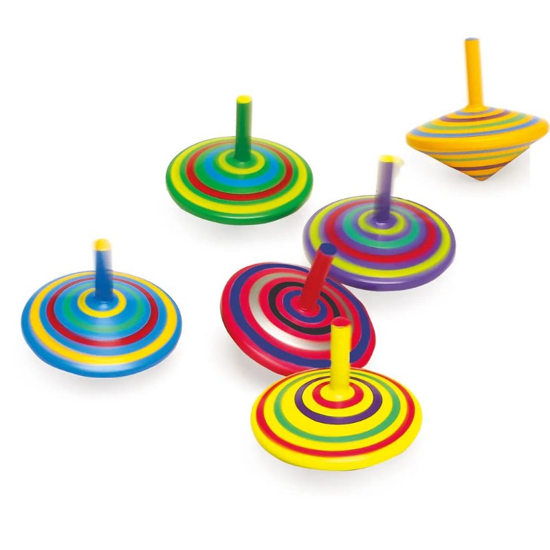 Trottole Reversibili Ameisenkeks - Set Da 6 Pezzi In Legno, Gioco Di Abilit&agrave; Per Tutti