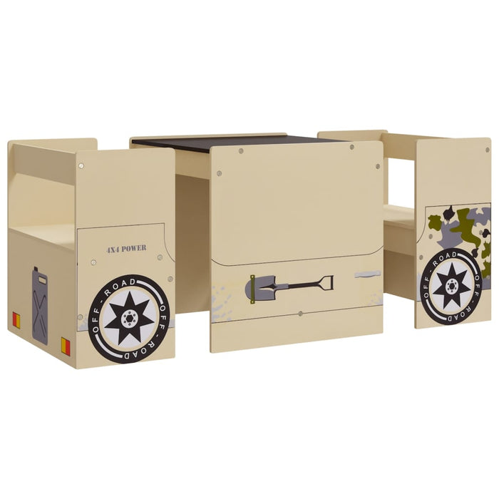 Set Tavolo e Sedie Bambini 3 Pezzi Montessori - FREEKIDS MONTESSORI