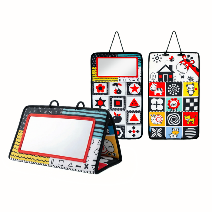 Spiegelspiel Tummy Time Montessori