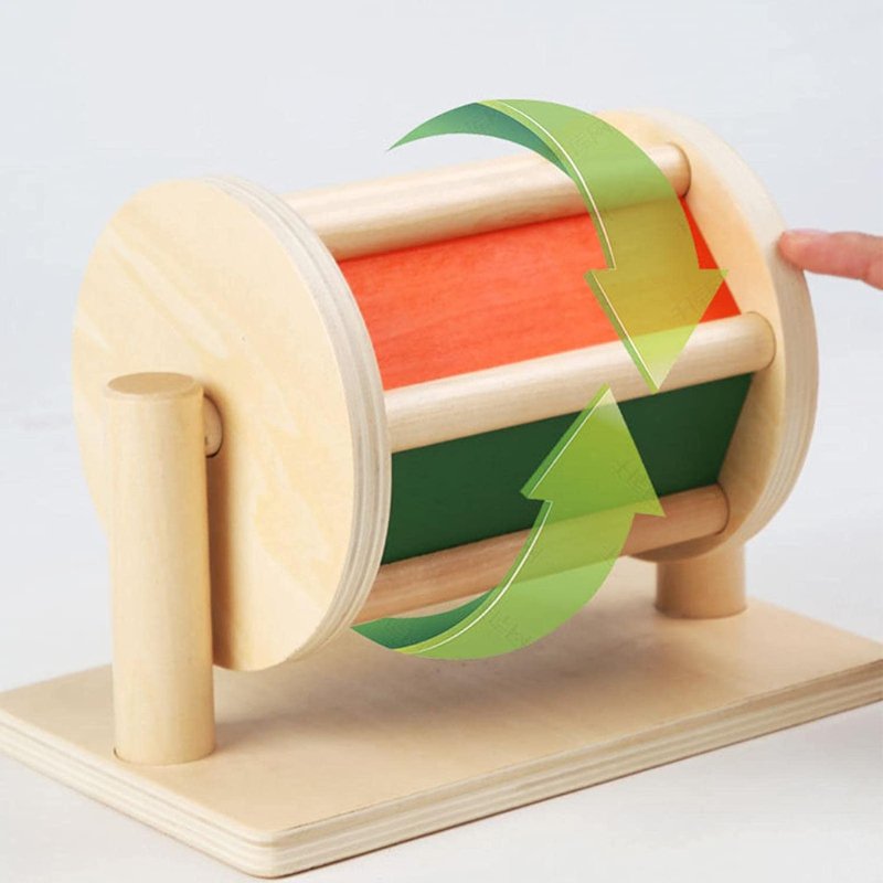 The Baby Supply Montessori Speelgoed - Draaiende Trommel - Houten