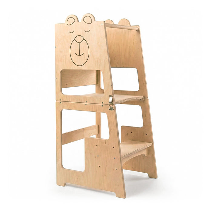 Houten Leertoren 3-in-1 met Stabilisatie | Montessori Keukentoren & Ki – Baby Doo Houten Leertoren 3-in-1 met Stabilisatie | Montessori Keukentoren & Ki – Baby Doo