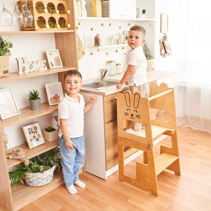 Torre Montessori 3 in 1 Tavolo e Sedia - FREEKIDS MONTESSORI